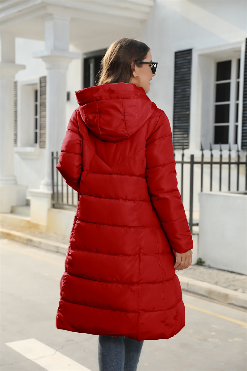 Women's Cotton-padded Coat Women's Mid-length Slim-fitting Cotton-padded Jacket Warm Down-padded Coat Women's Jacket_voghion.com