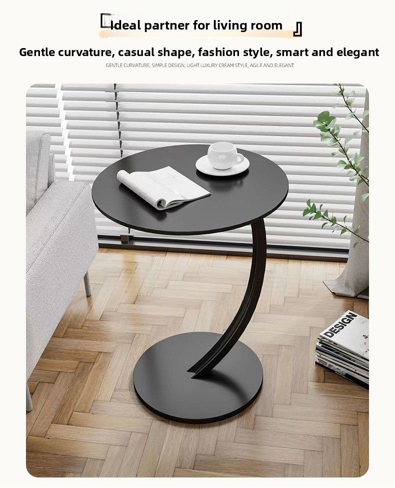 Table d'appoint moderne pour canapé, petite table basse, étagère de rangement simple pour chevet._voghion.com