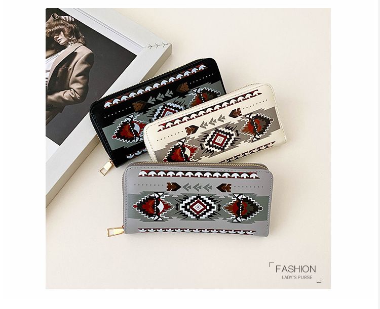 Torby damskie Nowa krótka damska portmonetka w stylu nadrukowanej torby do przechowywania Duża pojemność z wieloma przegródkami na karty Mini torba na karty_voghion.com