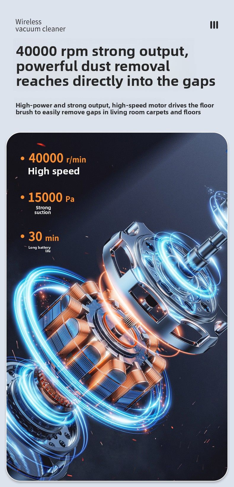 Wireless Vacuum Cleaner Household Super Strong Suction Suction Mopping All-in-one Machine High Power Handheld To Remove Pet Cat Hair_voghion.com