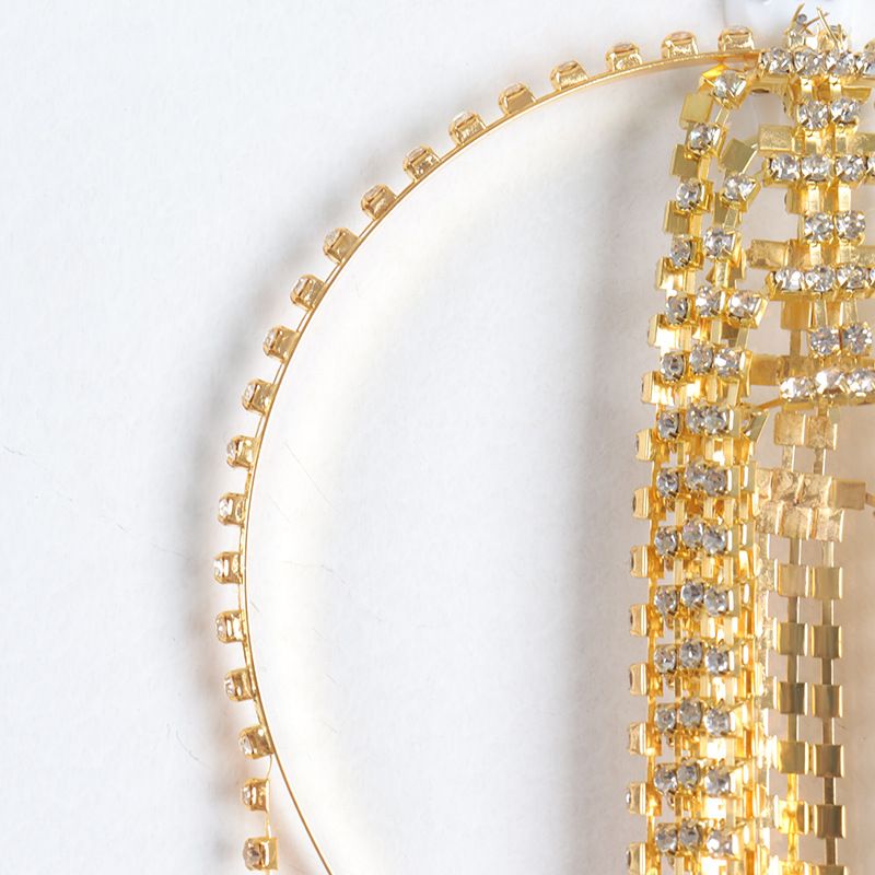 Frauen neue mode zubehör strass lange quaste kopfschmuck persönlichkeit stirnband haar zubehör ins stil haar zubehör_voghion.com