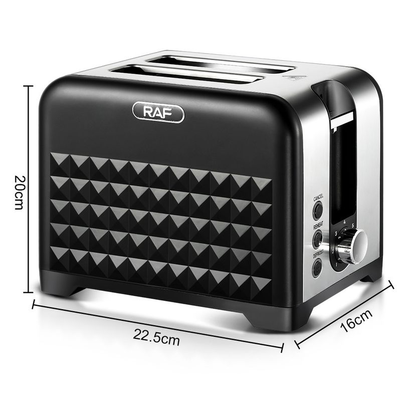 2-Slice Sandwich Toaster, Multifunction Breakfast Maker With Panini Press, Egg Poacher, EU Plug, 700W, Non-Stick Plates, Indicator Lights, Cool Touch_voghion.com