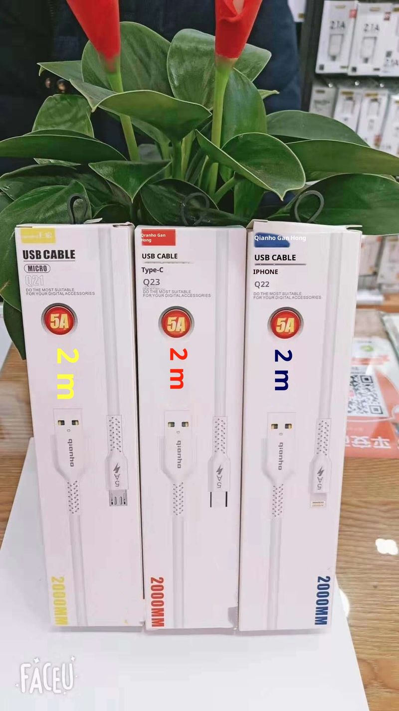 Digitex Qianhong 5A compatibel met Android Type-C data snellaadkabel_voghion.com