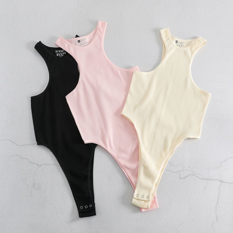 Yoga fileté en forme de I gilet une pièce slips serrés sous-vêtements Yoga Shapewear vêtements de Yoga Sexy_voghion.com