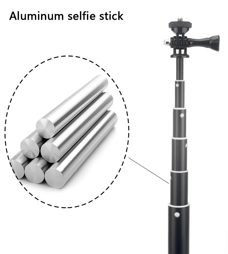 Music Festival Multifunctional Factory Price Telescopic Pole Aluminium Handheld Collapsible 2 meter Monopod Selfie Stick for Camera_voghion.com