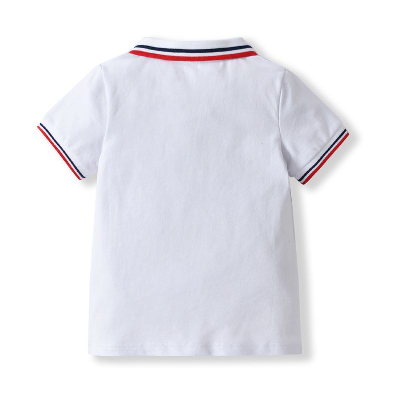 Mother&Kids Zomer mesh POLO-shirts voor jongens en meisjes Treasure zomerrevers met halve mouw_voghion.com