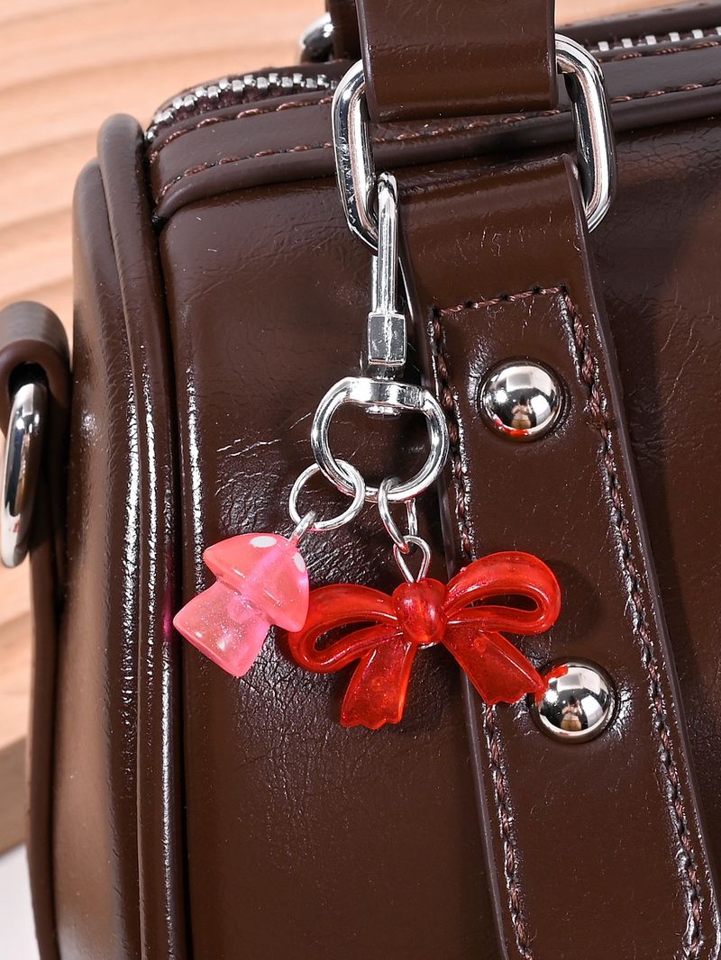 Schmetterling Knoten Pilz Schlüsselanhänger süße Tasche Zubehör Kopfhörer Fall CCD Kamera Telefon Anhänger_voghion.com