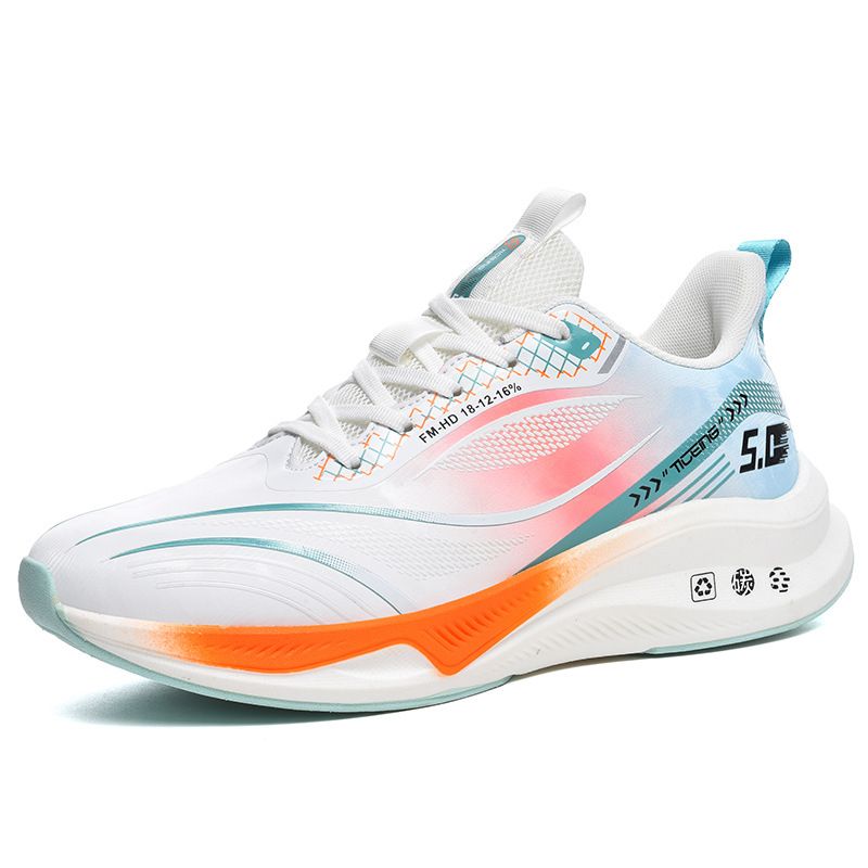 Zapatillas de piel extragrandes para otoño e invierno para hombre, amortiguación de placa de carbono para estudiantes, zapatillas deportivas de prueba._voghion.com
