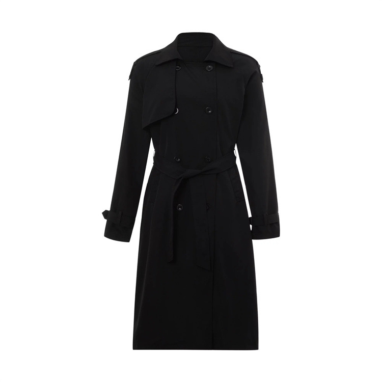 Women's autumn and winter windbreaker coat with lining_voghion.com