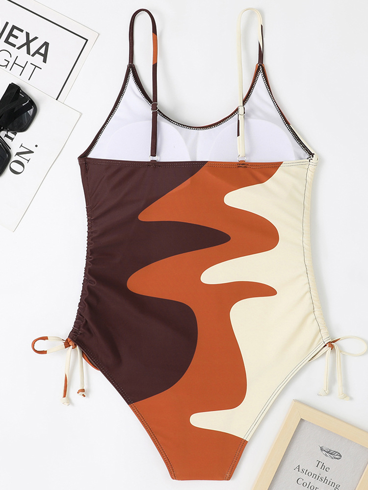 Maillot de bain une pièce sexy à lacets pour femme, nouveauté 2025_voghion.com