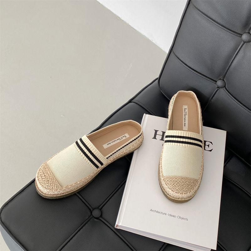 Pantofole da donna in stile francese, piccole e profumate, con suola spessa, da pescatore Lefu Muller, mezze pantofole per le vacanze estive_voghion.com