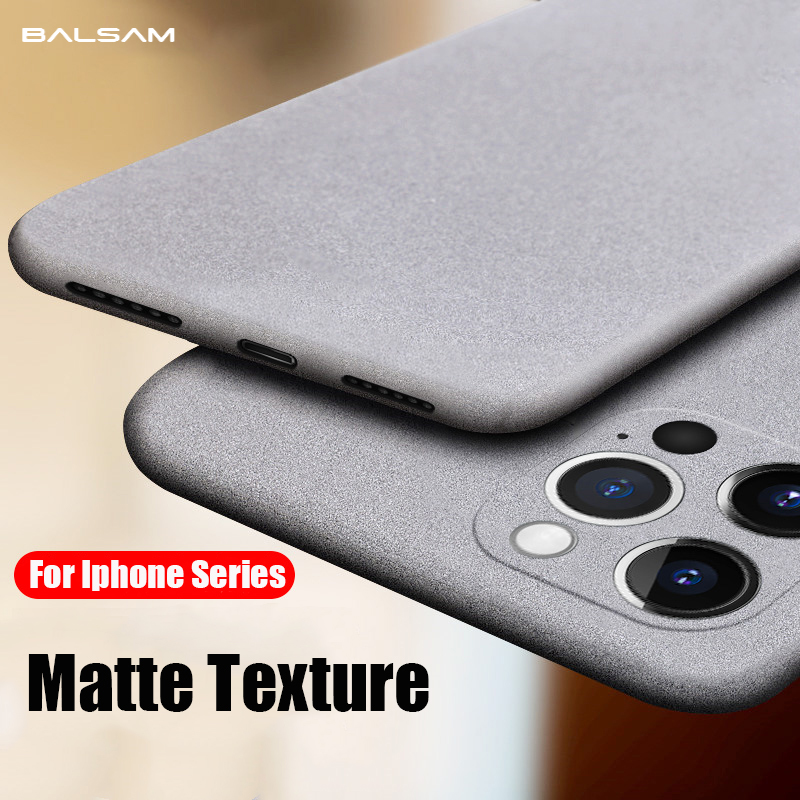 Ultradunne Zandsteen Matte Case Voor iPhone 14 13 Pro 12 11 Pro XS Max Mini XR X 6S 7 8 Plus SE3 Slim Soft Shockproof Scrub Cover_voghion.com