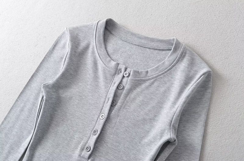 Autumn And Winter New Women's Clothing With Velvet Long Sleeved Base Shirt, T-shirt Top C77054_voghion.com