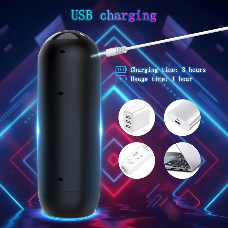 Tazza di aeromobile alieno, vibrazione telescopica, succhiamento, pronuncia, masturbatore elettrico maschile, attrezzo per esercizi del pene, giocattoli sessuali_voghion.com