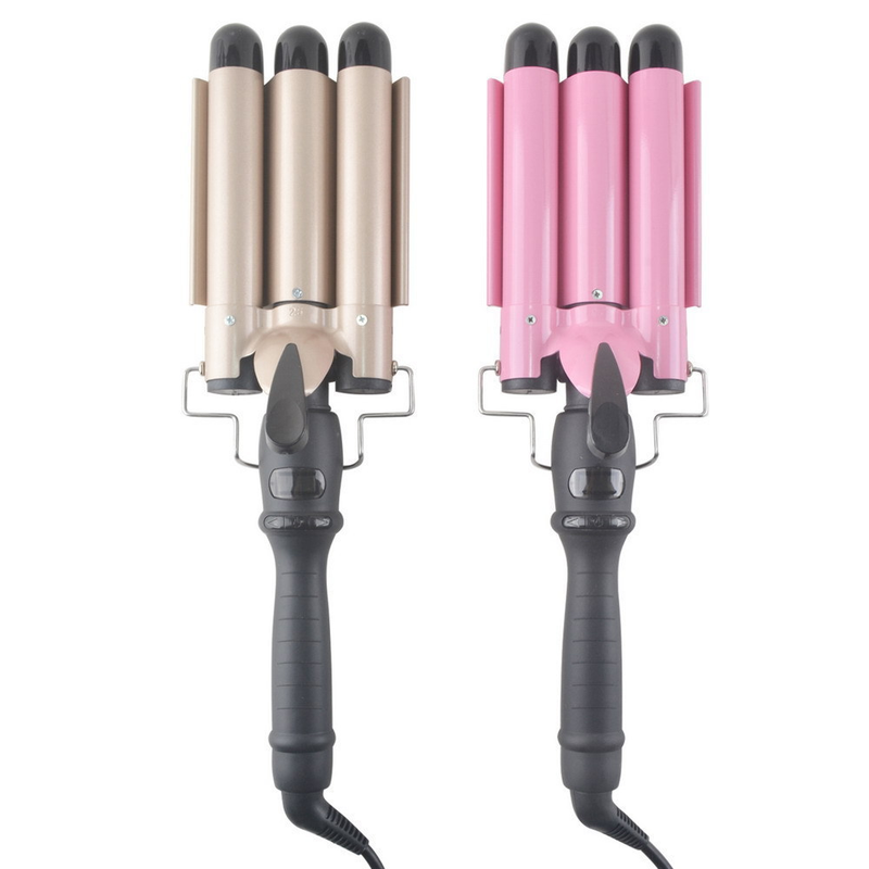 Water wave hair locktång Egg Roll Stick Three-Tube Curly Small And Large Volym 3 Barrel Hair Curler_voghion.com