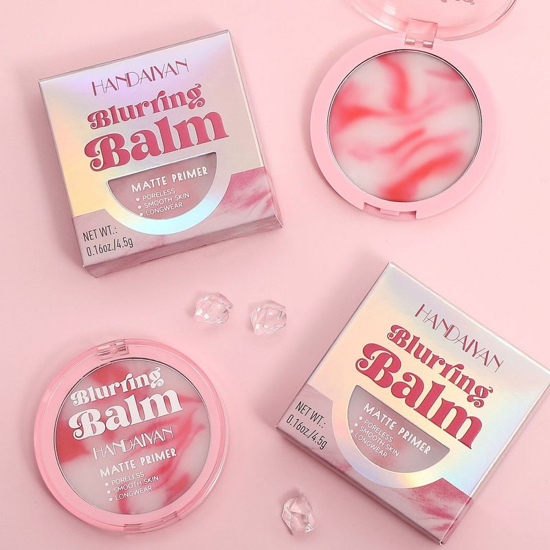 Fixiercreme mit Puderquaste Wasserfestes Öl Control Puder Creme zum Verbergen der Poren nicht entfernendes Make-up Puderfreier Puder_voghion.com