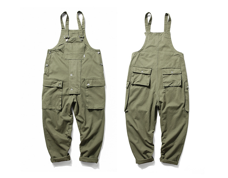 Casual overalls Cargobroeken voor heren Mode-overalls Losse bretels_voghion.com