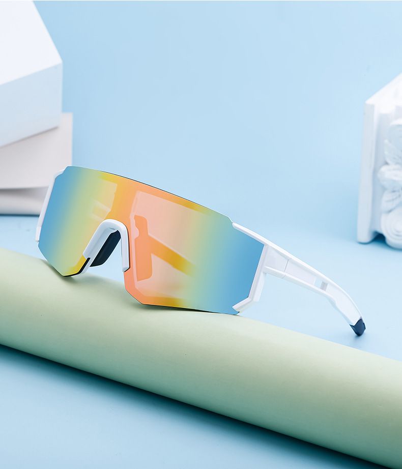 Polarisierte Sonnenbrille mit quadratischem Rahmen für Herren, winddichte Sonnenbrille zum Reiten im Freien_voghion.com