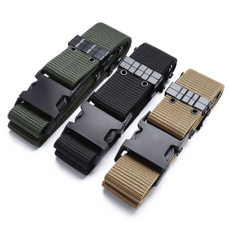 Outdoor Gear Safety Tactical High Quality Climbing Woven Canvas Belt_voghion.com
