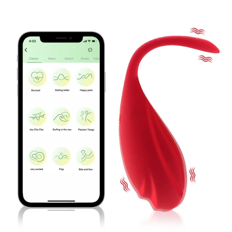 9 Speeds App Control Bluetooth Vibrator Ball Vibrating Egg Clitoris Stimulation Female Masturbation Sex_voghion.com