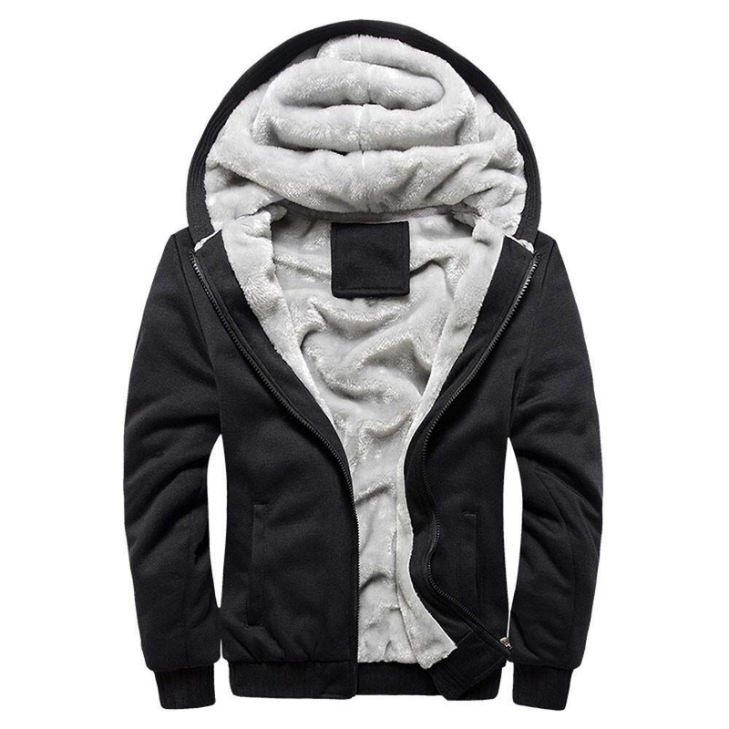 Men Zipper Sweater Coat Outwear Jacket Winter Fleece Hoodie Warm Men's Coats & Jackets Men Jackets Cotton Chaqueta_voghion.com