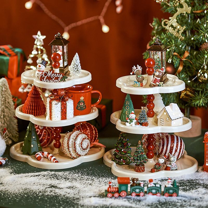 High-Value Brewing Fruit For Living Room Tea Room, Multi-Layer New Year Snack And Cake Display Plate_voghion.com