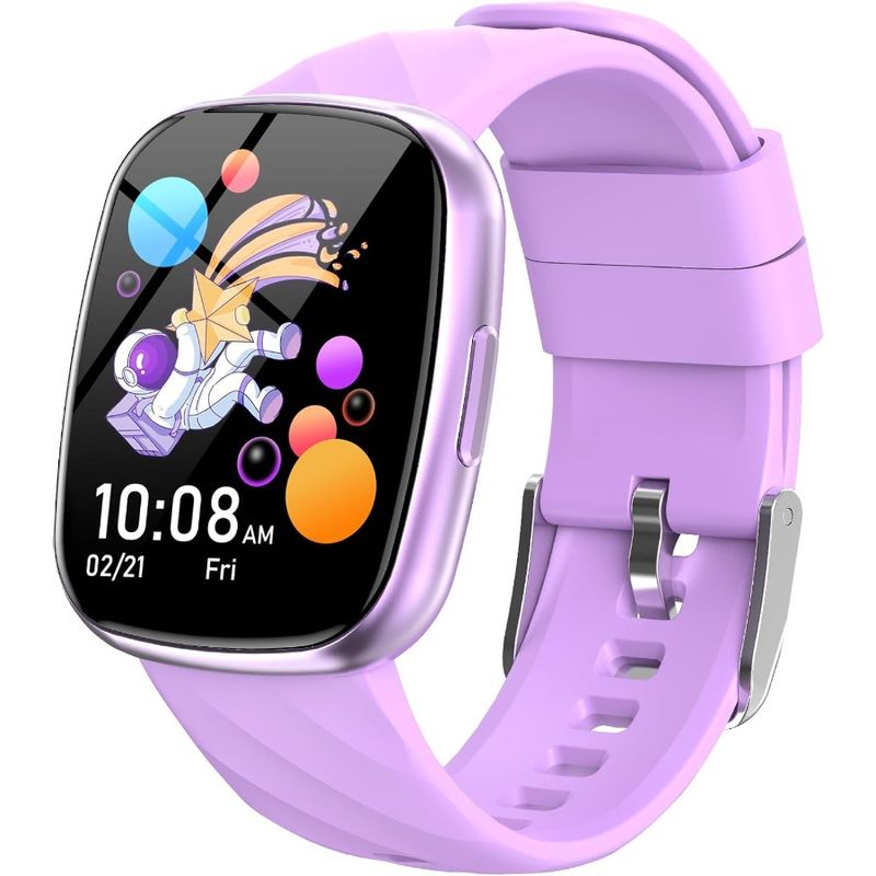 Smart Wach Fiess Activity Tracker für Jungen und Mädchen, wasserdichte Puzzlespiele, Wecker, Musik, Sportmodus, Hörgeräusche, Schlafen_voghion.com