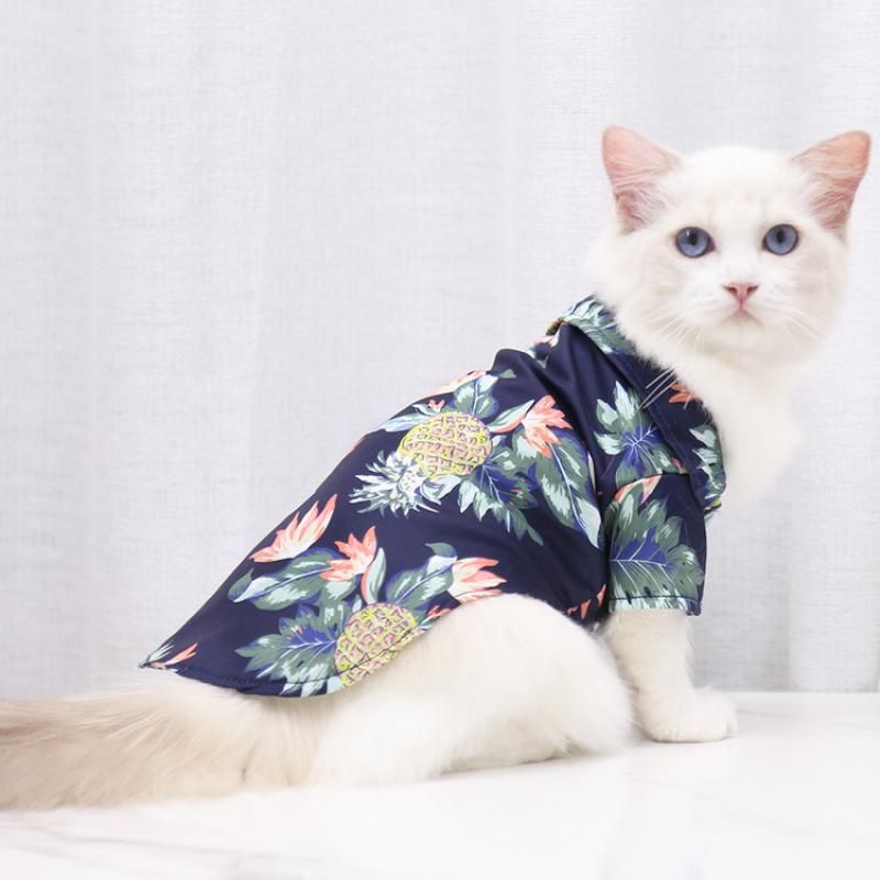 Hawaiian Style, Shirt, Summer Dog For Small Medium Dogs, Puppy Clothes, French Bulldog, Pet Clothes By PawParty Store_voghion.com