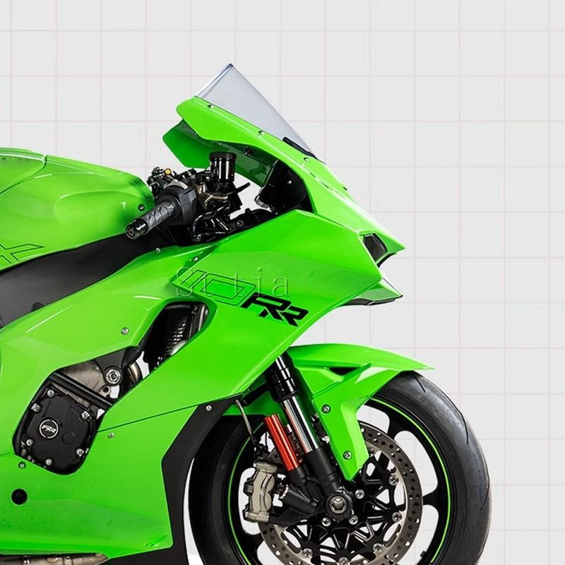 Motorcycle Windshield Windscreen Wind Deflector For Kawasaki ZX-10R Zx-10r 2021-2025 ZX10R Accessories Double Bubble Screen_voghion.com