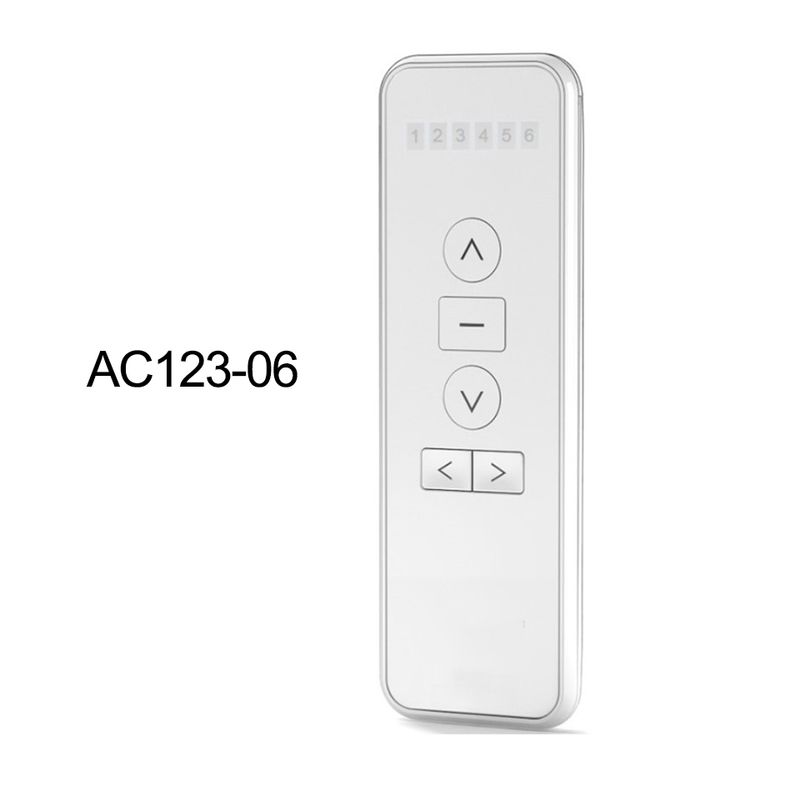 A-OK AC123 01/02/06/16-kanals kontroller for Aok elektrisk gardin RF-motor, trådløs fjernkontroll for smart gardinhjem_voghion.com