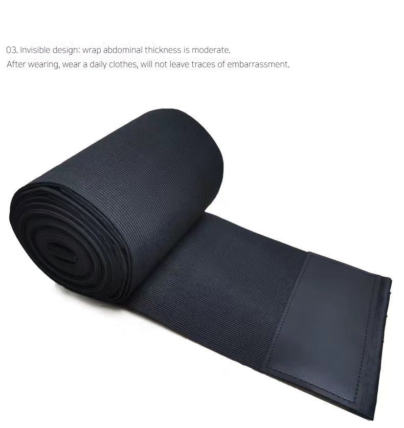 Vysoce elastický břišní posilovač pro muže a ženy, sportovní pás s přezkou z plastu, těsně přiléhající pas_voghion.com