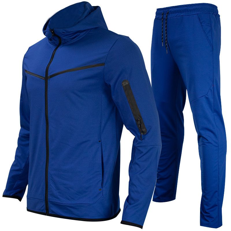 trendy casual sports men's clothing can be customized with spring and autumn hooded cardigan jacket pants set_voghion.com
