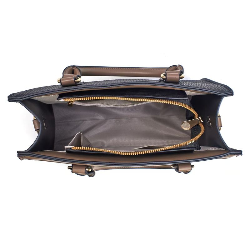 Damentaschen 3-teiliges Set Mutter-Kind-Tasche Herbst- und Wintermode Plüschtextur Große Kapazität Umhängetasche_voghion.com