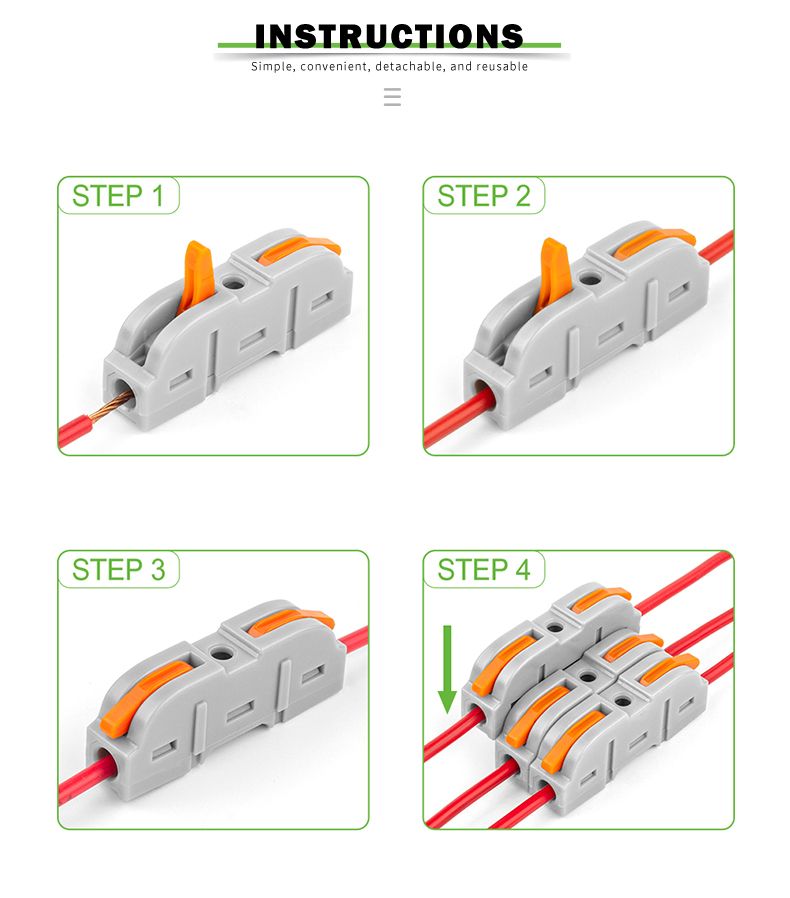12 AWG Compact Splicing Electrical Butt Terminal To 1 Inline Wire Connector Connect 28-12 AWG_voghion.com