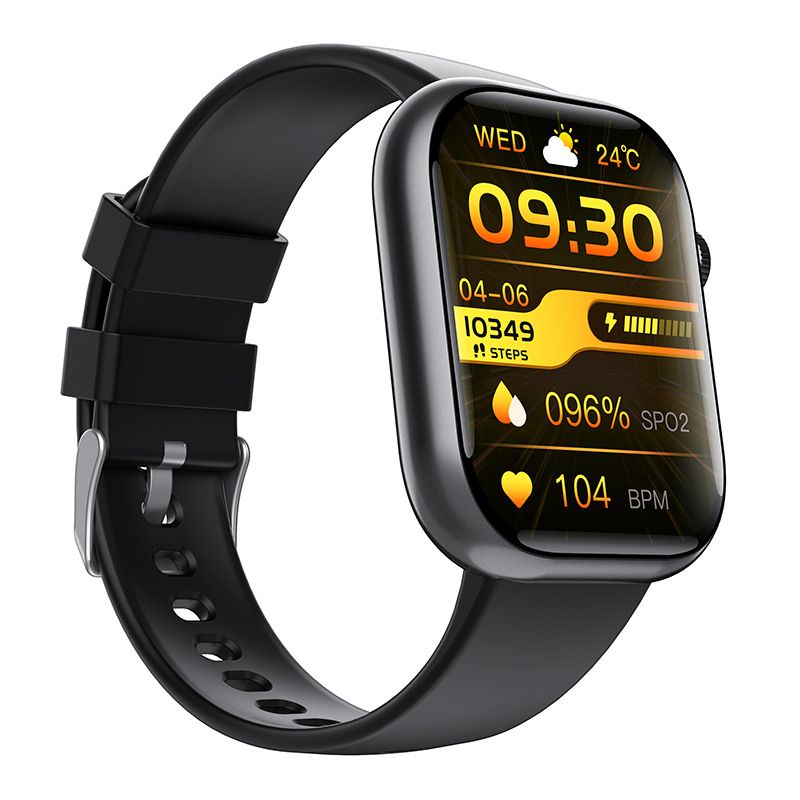 F100 Akıllı Saat Bluetooth Çağrı Sesli Asistan Bölünmüş Ekran Küçük Oyun Akıllı Bileklik Spor Saati_voghion.com