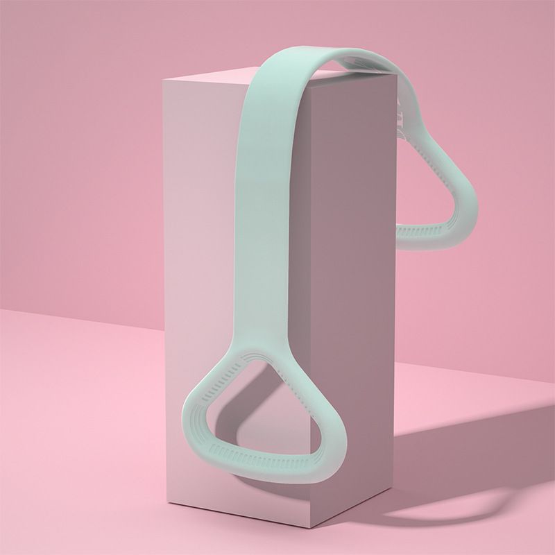 Neues 8-zeiliges Tensor-Yoga-Assist-Haushalts-Fitnessgerät für Damen mit offenem Schulter- und Rückenseil und elastischem Band_voghion.com