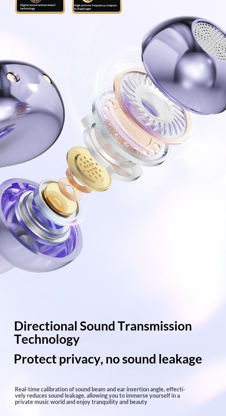 NeoGear 2025 Nuovi auricolari wireless Bluetooth M79 a conduzione ossea aperta con clip, durata della batteria ultra lunga e cancellazione del rumore_voghion.com