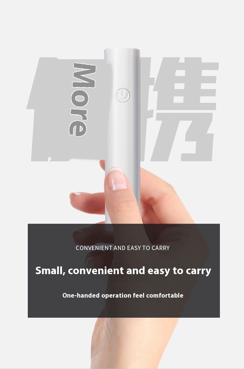 Lampada per unghie dritta, piccola e portatile, portatile, macchina per fototerapia, lampada per polimerizzazione UV ricaricabile, mini lampada da forno ad asciugatura rapida_voghion.com