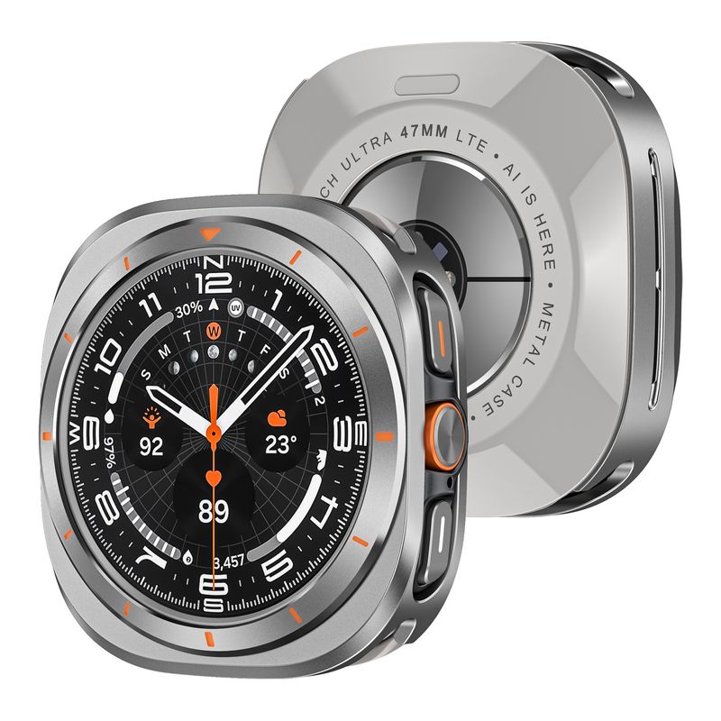 Metalinis 47 mm dėklas, tinkantis „Samsung Galaxy Watch 7 Ultra“ apsauginiam dėklui_voghion.com