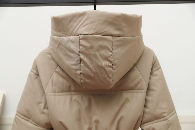 Women's Clothing Large Size Winter Cotton Coat Mid Length Hooded Large Fur Collar Loose Warm Puffer Coat_voghion.com
