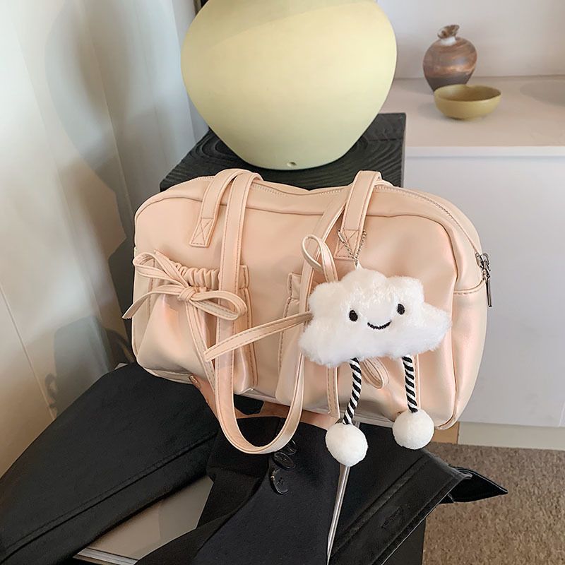 Silver Commuting Large Capacity Tote For Women 2025 New Model Shoulder Underarm Handheld Pillow Bag_voghion.com