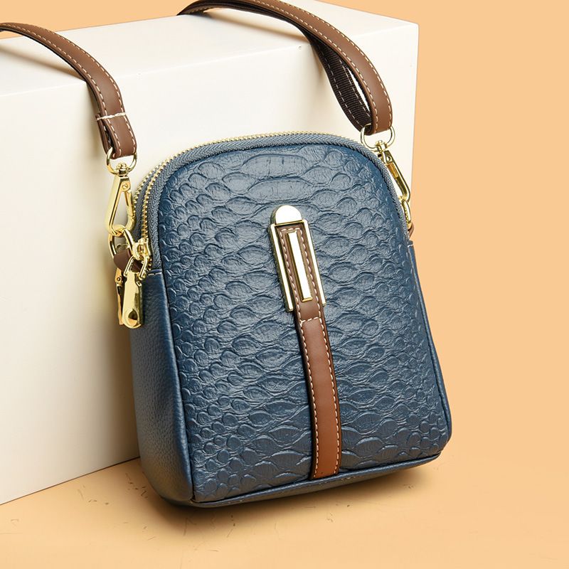 Borsa a tracolla singola estiva da donna con motivo a pelle di serpente, grande capacità, versatile, piccola e quadrata_voghion.com