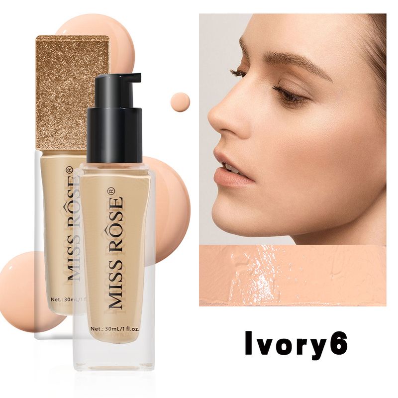 Makeup Long Lasting Waterproof Non Smearing Liquid Foundation Light Natural Clear Sweat Proof Oil Control Concealer Foundation_voghion.com