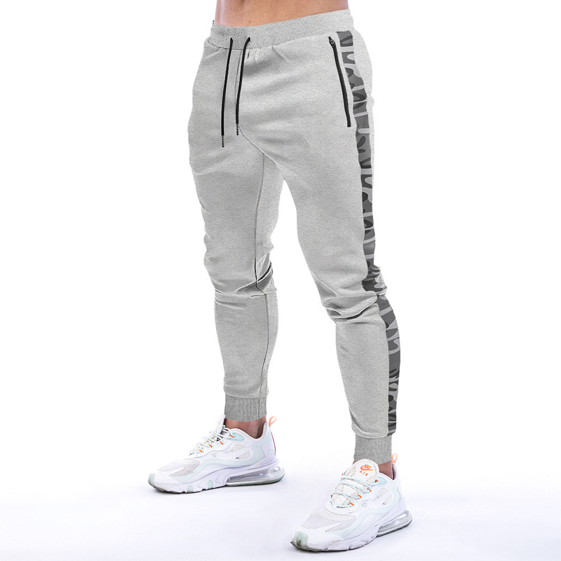 Pantaloni sportivi da fitness da uomo alla moda, nuovi e aderenti, casual e alla moda_voghion.com