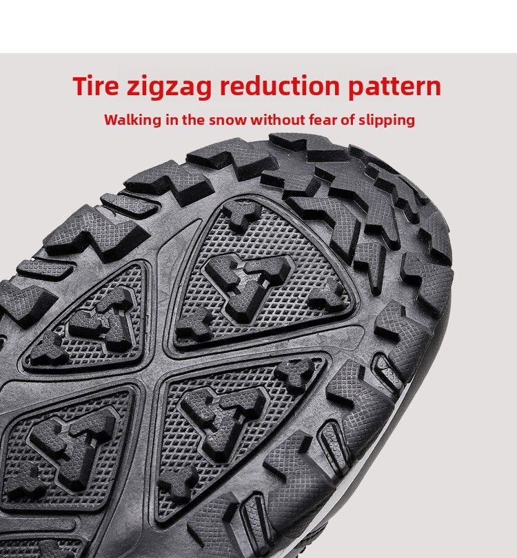 Winter Outdoor Men's Large Size Snow Thickened Ski Cold-Proof Windproof Cotton Hiking Boots_voghion.com