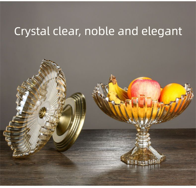 Tavolino da caffè in cristallo in stile nordico, moderno, creativo, semplice, per snack, caramelle e frutta secca_voghion.com