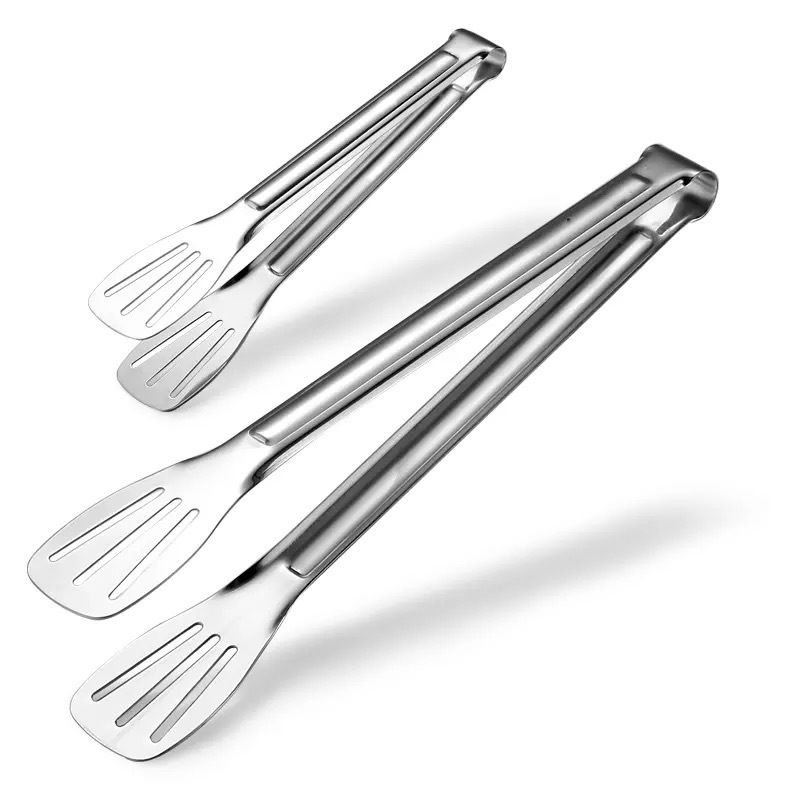 Szczypce do żywności ze stali nierdzewnej, przybory kuchenne, narzędzie do gotowania w formie bufetu, klips do chleba, zacisk do ciasta, desery, sałatki, grill_voghion.com