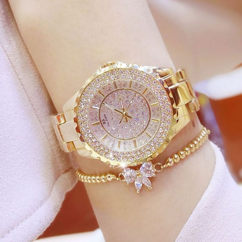New Fully Automatic Full Diamond Fashion Small Dial Waterproof Women's Watch_voghion.com