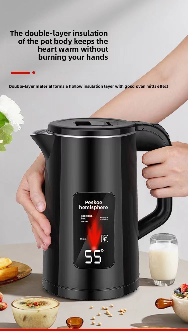 Positive Hemisphere Electric 304 Lid Extra Large Capacity Integrated Kettle Household Durable Automatic Power-off Heat_voghion.com