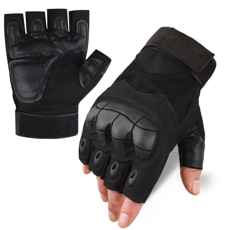 Tactical Gloves For Men And Women, Soft Shell Protective Palm Pads, Touchscreen, Combat Training, Non-Slip Long Finger_voghion.com